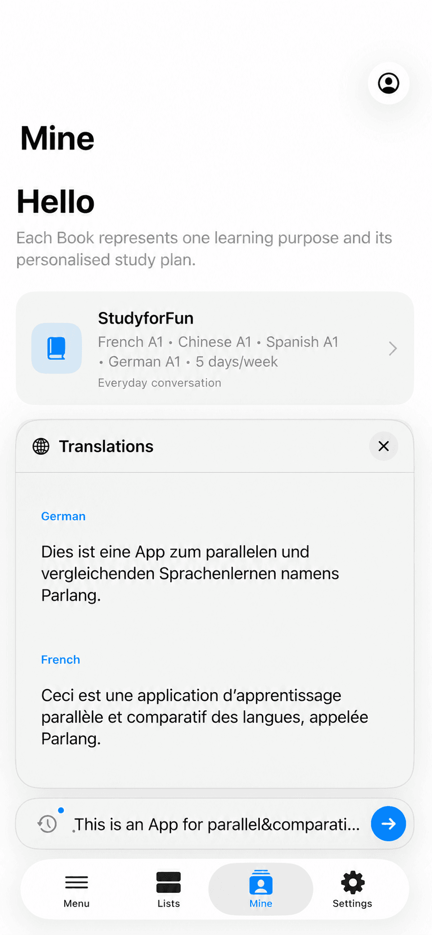 Translate once. Compare every language.